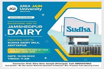 Educational Visit to Sudha Milk Dairy, Adityapur