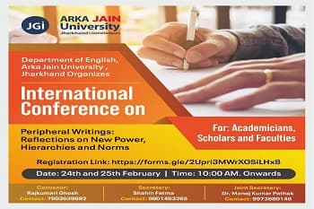 International Conference On Peripheral Writings : Reflections on New Power, Hierarchies And Norms
